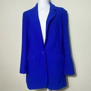 Boston Proper Elegant Blue Women's Blazer Size 14 NWT